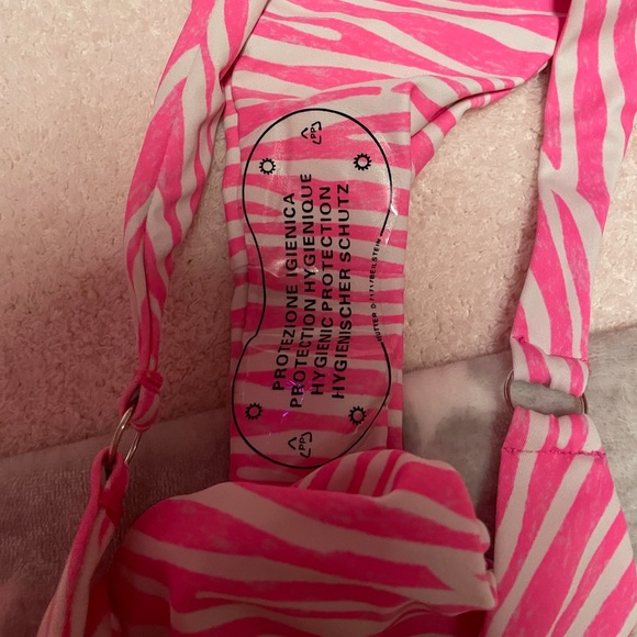 soly Swim New Pink Zebra Bikini With Sarong Poshmark